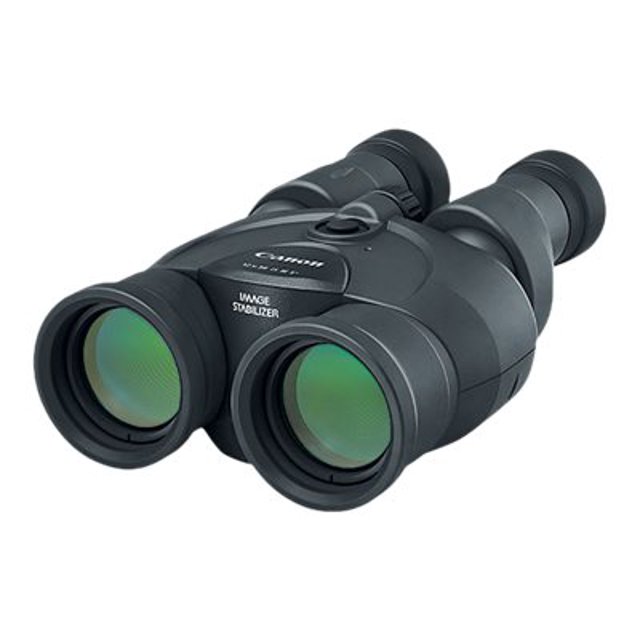 Canon Binoculars 12 x 36 IS III with image stabilization and porro prism optics. Compact and lightweight design with 12x magnification and bright objective lenses, perfect for hunting, birdwatching, and sports events. Advanced stabilization ensures steady visuals for detailed viewing.