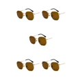 thumbnail image 2 of relayinert Fashionable Polarized Lens Small Square For Trendy Style Materials gold tea flake C5 5Set, 2 of 6