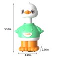 thumbnail image 3 of Green Imitate Crawling Duckling Toy Push Powered For Small Children Toddler Walking, 3 of 7