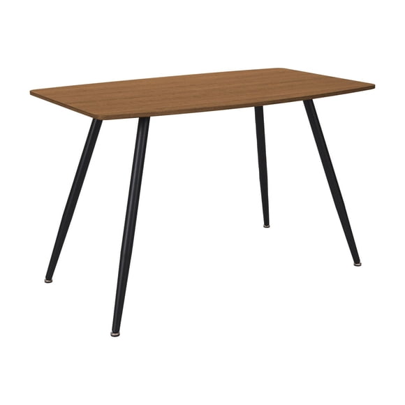 Table à manger rectangulaire CorLiving Thea pour 4 personnes, en bois et métal, pour petits espaces intérieurs