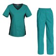 thumbnail image 1 of Women's Scrubs Set Scrub Top and Pants Scrubs Set, 1 of 3