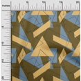 thumbnail image 1 of oneOone Tissu Popeline de Coton Rectangle & Triangle Géométrique Décor Tissu Imprimé BTY 56 Pouces de Large, 1 of 4