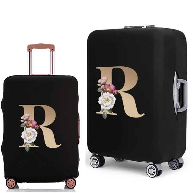 2022 New Luggage Cover Protective Suitcase Trolley Dust-proof Cover 18 To 28inch Gold Pattern Elastic Travel Protective Case 8gold R M