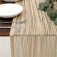 thumbnail image 1 of Decorative Table Banner Cheesecloth Table Runner Cheese Cloth Tablecloth 90x400 Cm Table Runner For Wedding Decor Holiday Birthday Party Table Dining Room Dresser Decor, 1 of 4