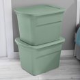 thumbnail image 2 of Sterilite 68L Tote - Green, 2 of 4