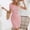 Pink, variant on Gspmoly Women Dress, Fashionable Women'S Spring/Summer Round Neck Breasted Short Sleeved Waist Knitted Dress Work Dresses for Women up to 60% Off