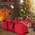 thumbnail image 4 of jinwen 201D Container Storage Bag Heavy Duty Cloth Cloth with Handles Rectangle Closure Red 122x38x51cm, 4 of 7