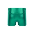 thumbnail image 2 of vastwit Girls Shiny Metallic Shorts Gymnastics Dance Shorts Green 14, 2 of 5