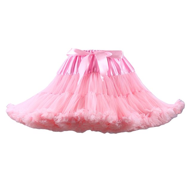 MesaSe Womens Multi-Layered Solid Pleated Tulle Tutu Puffy Party Club Cosplay Mini Skirt
