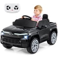 thumbnail image 1 of Gymax Ride on Car 12V Licensed Chevrolet Truck Kids' Electric Vehicles Gift for 3+ Black, 1 of 10