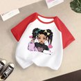 thumbnail image 3 of GDREDA Vêtements Fille Enfant Bébé Filles Mignon Col Rond Manches Courtes Imprimé Manches Raglan Tee Été Décontracté T-Shirt T-Shirts Fille Rouge,13-14 Ans, 3 of 3