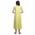 thumbnail image 3 of Moomaya Nuisette Trapèze Unie Sans Manches pour Femme, Encolure Carrée, en Coton, Vêtement de Nuit, 3 of 6