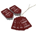 thumbnail image 3 of Inkdotpot Silver Foil Paper Hang Tags Good Bye Tension Hello Pension Retirement Favor Tags 50 Pieces, 3 of 6
