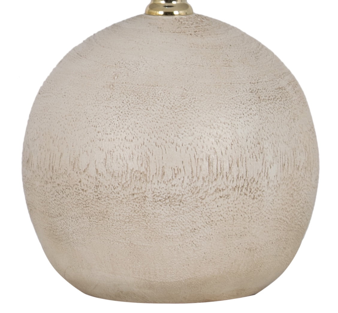 Lampe d'appoint sphérique Mainstays en polyrésine blanche de 12,8 pouces