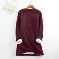 thumbnail image 4 of Chandails à Capuchon pour Adolescentes Mode Féminine Impression de Noël Manches Régulières Hiver Vacances Décontracté Manches Courtes Col Rond Chemise Hauts Tenues de Vacances d'Hiver pour Femmes en Liquidation, 4 of 5