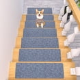 thumbnail image 4 of SSZMDLB Non-Slip Carpet Stair Treads, Self-Adhesive Stair Mats Indoor Outdoor, Embossed Polyester Step Rug for Stairs, Hallway, Entryway, Anti-Skid Staircase Pads, 4 of 6