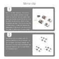 thumbnail image 4 of 1 Set Mirror Clips Simple Style Holder Mounted Clip Practical Glass Accessory Stabilizer Spring Loaded Mirrors Hanger Stainless Steel Cilp, 4 of 6