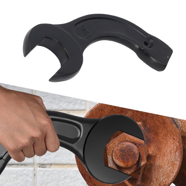 Clé-clés à une Seule Extrémité Ouverte, Clé à Extrémité Ouverte en Acier à Haute Teneur en Carbone avec Poignée Courbée et Conception Ergonomique Courbée pour la Réparation Automobile et l'Entretien Industriel