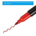 thumbnail image 4 of Unique Bargains Mini Permanent Markers Dry Erase Pen with Keychain Clip, Red Ink  4 Pack, 4 of 5