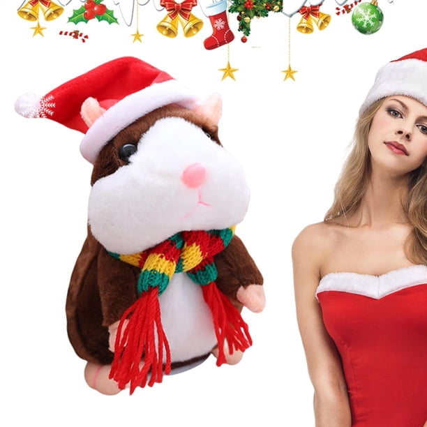 Peluche Parlante Hamster ADOCARN - Hamster électronique Qui Répète - Peluche Interactive Avec écharpe Rouge - Jouet Pour Enfants - Cadeau Anniversaire Peluche Parlante Hamster ADOCARN - Hamster électronique Qui Répète - Peluche Interactive Avec écharpe Rouge - Jouet Pour Enfants - Cadeau Anniversaire