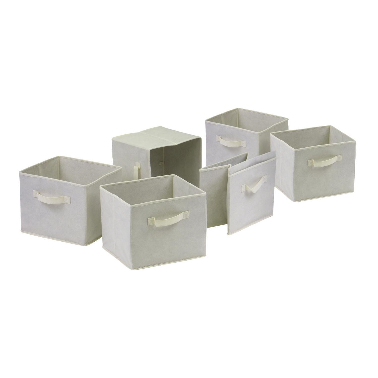 Winsome Capri 7pc Storage Shelf, Espresso/Beige Finish - 92851