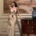 thumbnail image 2 of Une Robe en Lin pour Filles pour Femmes 2024 Nouvelle Mode Décontractée Sans Manches Unie Débardeur Robe d'Été Chic Vintage Plissée Ample Robe Maxi, 2 of 7
