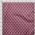 thumbnail image 4 of oneOone Rayon Red Fabric Block Dress Material Fabric Print Fabric By The Yard 56 Inch Wide, 4 of 5