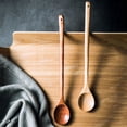 thumbnail image 2 of Long Wooden Spoon for Everyday Cooking | Inch Heat- Kitchen Utensil with Smooth Scalding Handle and Hanging Hole for Easy Mixing and Storage, 2 of 4