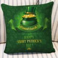 thumbnail image 1 of Jusqu'à 65 % de Réduction SMihono Coussin de Maison pour la Saint-Patrick Taie d'Oreiller Survécue, 1 of 2