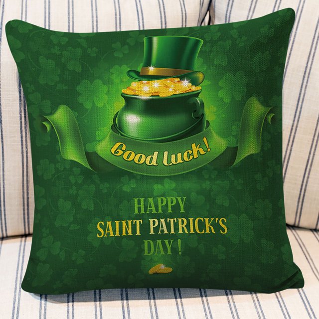 Jusqu'à 65 % de Réduction SMihono Coussin de Maison pour la Saint-Patrick Taie d'Oreiller Survécue