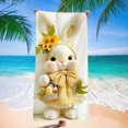 thumbnail image 2 of Easter Beach Towel Holiday Party Layout Outdoor Beach Towel Microfiber Bunny, 2 of 6