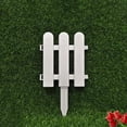 thumbnail image 4 of White Plastic Garden Fence Edging for Lawns and Flowerbeds, Modular Picket Fence Design for Plant Borders, Weather-Resistant Material for Yard Landscaping, 4 of 6