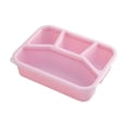 thumbnail image 2 of Yhmxh Home and Kitchen,Kitchen Gadgets Wheats Straw Squares Four Compartments Lunch Box With Transparent Lid Lunch Box Fruit Compartment Refrigerator Fresh Complementary Food Box Plasti C Lunch Boxs, 2 of 6