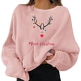 thumbnail image 1 of 2025 Chandails de Noël pour Femmes, Longs Chandails de Fête pour Femmes, Pulls, Robes Amusantes à Imprimé Graphique, Automne, Col Rond, Manches Longues, Tenue 1 Pce pour Femmes, 1 of 9