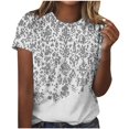thumbnail image 2 of Soki T-shirt Graphique Imprimé à Manches Courtes à Col Rond pour Femmes, 2 of 4