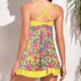 thumbnail image 2 of Birdeem Womens Two Pieces Sets Backless Split Swimsuit with Chest Pad Print Swimwear, 2 of 4