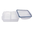 thumbnail image 3 of Starfrit LocknLock Plastic Bento Lunch Container - Removable Divider - 34oz/1L - Airtight & Leakproof - 4-Sided Locking Lid, 3 of 11