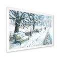 thumbnail image 2 of Designart Parc d'Hiver à Noël Art Mural Encadré Traditionnel, 2 of 4
