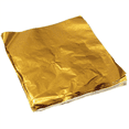 thumbnail image 1 of 500pcs Square Sweets Candy Chocolate Lolly Paper Aluminum Foil Wrappers Gold, 1 of 4