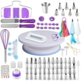 thumbnail image 1 of yeacher 137-Piece Premium Cake Decorating Kit with Turntable, Icing Tools, and Reusable Piping Bags for Baking Enthusiasts, 1 of 6