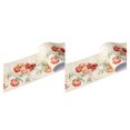 thumbnail image 2 of Wweixi Stylish PVC Waterproof Waist Line For Wall Sturdy And Easy To Clean Wood Marbling SelfAdhesive Skirting Line Safe green fruit 2Set, 2 of 6