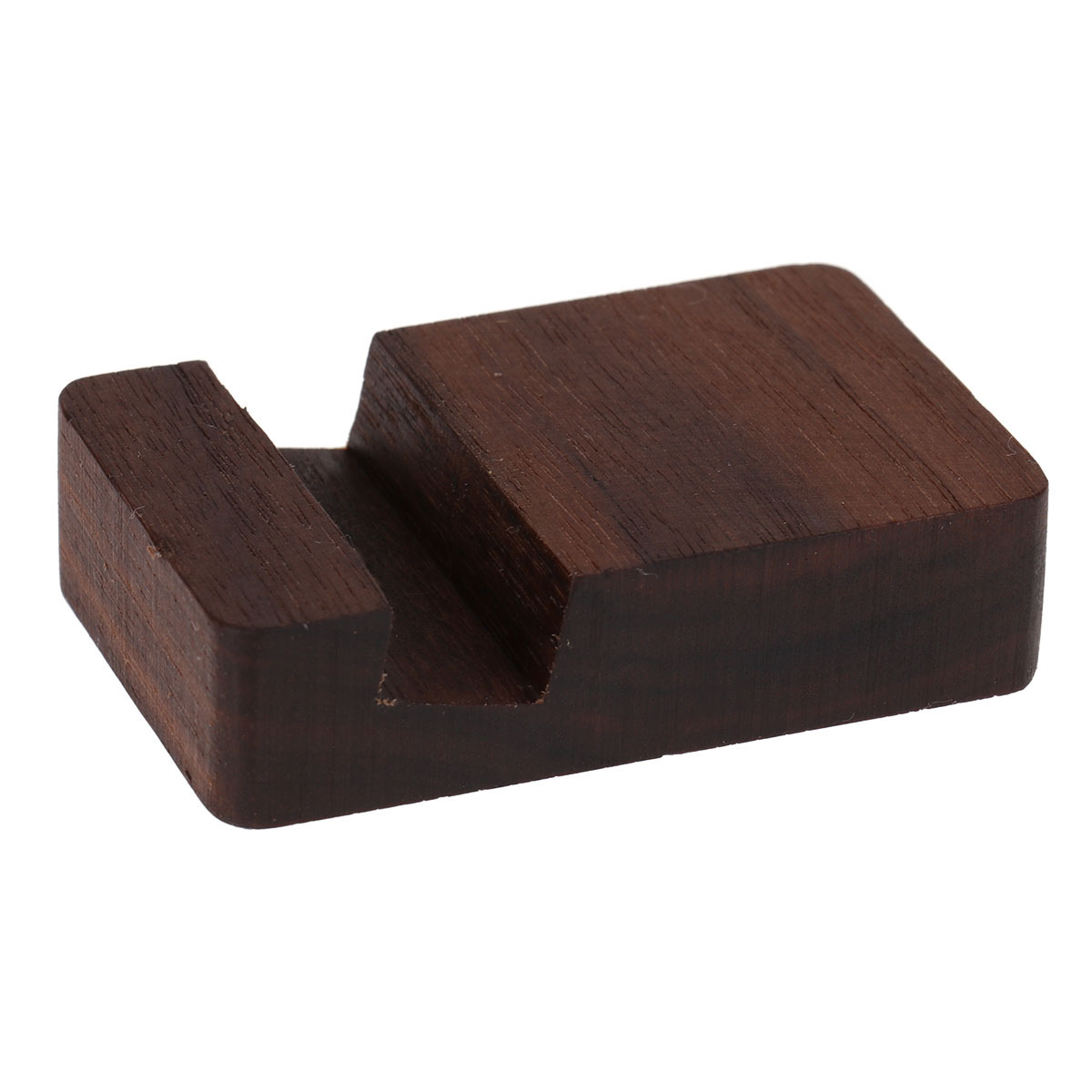 FRCOLOR mobile phone stand Creative Mobile Phone Stand Universal Desktop Phone Bracket Wooden Phone Stand Portable Smartphone Holder (Dark Color),1.65"X2.28"X0.59"
