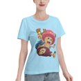 thumbnail image 2 of Women's Basic Short Sleeve T-Shirt One Piece Chopper, 2 of 6