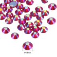 thumbnail image 2 of Uxcell Hotfix Rhinestones Flatback Crystal Glass Gems for Craft Clothes DIY Decoration Bright Light Red 4.8mm, 2 of 5