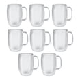 thumbnail image 1 of ZWILLING Sorrento Plus Ensemble de 8 Tasses à Latte - Paquet Économique, Transparent, 1 of 5