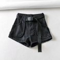thumbnail image 4 of adviicd Femmes Shorts Casual Femmes Élastique Taille Fluide Jambe Large Short Noir, L, 4 of 4