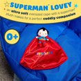 thumbnail image 2 of Kids Preferred DC Heroes Superman Lovey Security Blanket, 2 of 5