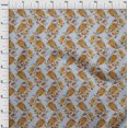 thumbnail image 3 of oneOone Georgette Viscose Fabric Leaves|Floral & Paisley Block Printed Craft Fabric BTY 42 Inch Wide, 3 of 4