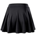 thumbnail image 4 of MEZZALL Jupe Patineuse Plissée Évasée Mini Décontractée Taille Haute Extensible pour Filles 1 16 Ans 11-12 Ans Tenue Bébé Stylée, 4 of 5