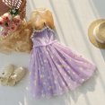 thumbnail image 2 of WEAIXIMIUNG Robes pour Filles Taille 6-7 Jupe pour Filles Enfants Été Mode Petit Imprimé Robe Bouffante Robe de Plage pour Enfants, 2 of 4